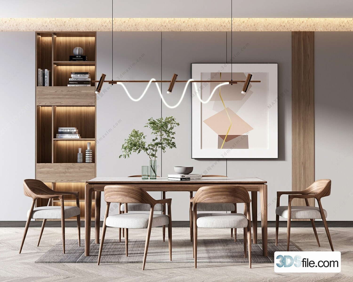 16 Dining Room 3d Models Vol.10