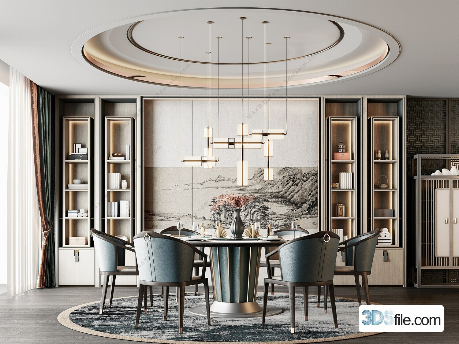 16 Dining Room 3d Models Vol.10
