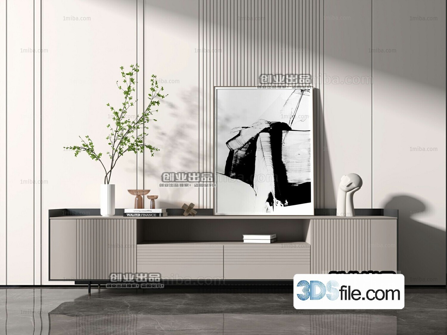 91 TV Cabinet 3d Models Vol.11-Vray
