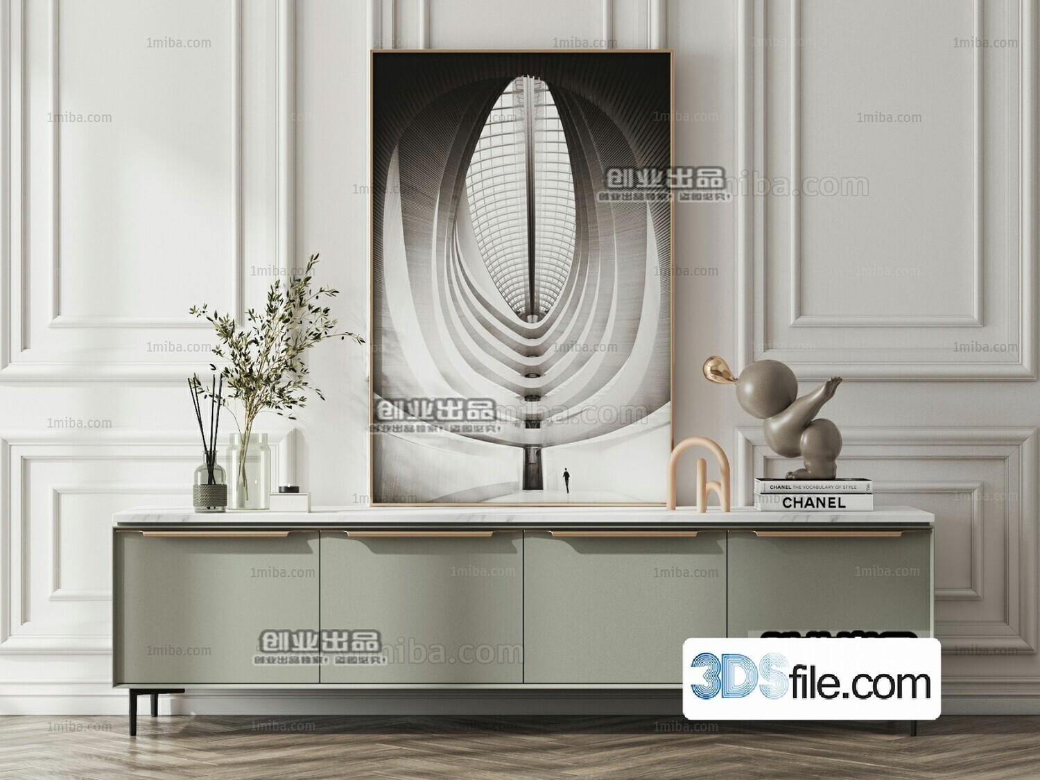 91 TV Cabinet 3d Models Vol.11-Vray