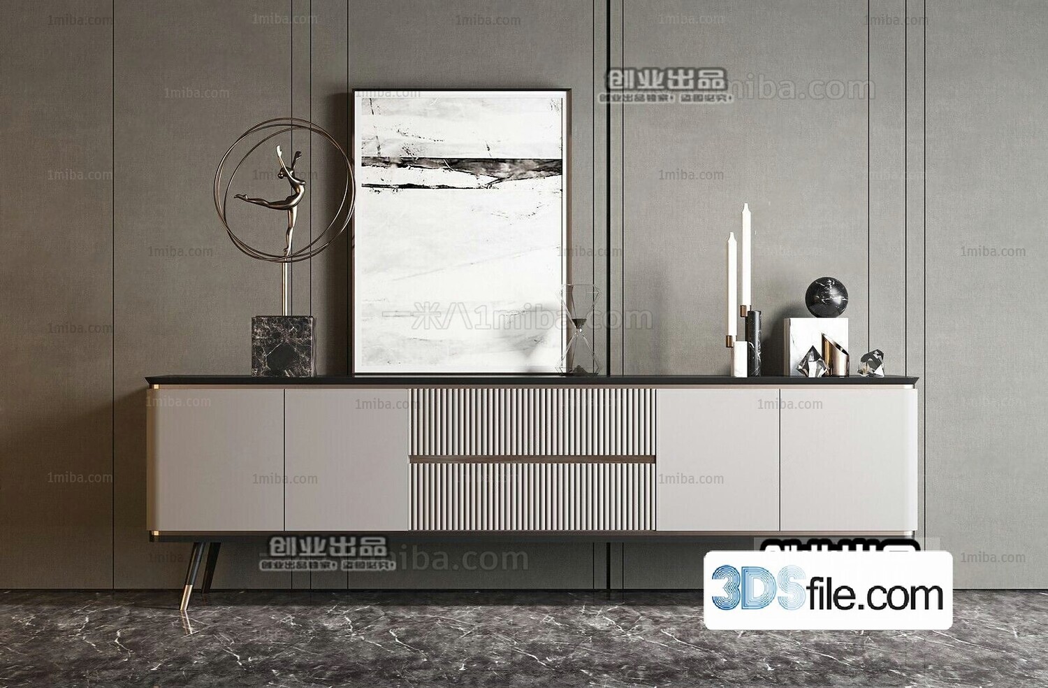 91 TV Cabinet 3d Models Vol.11-Vray