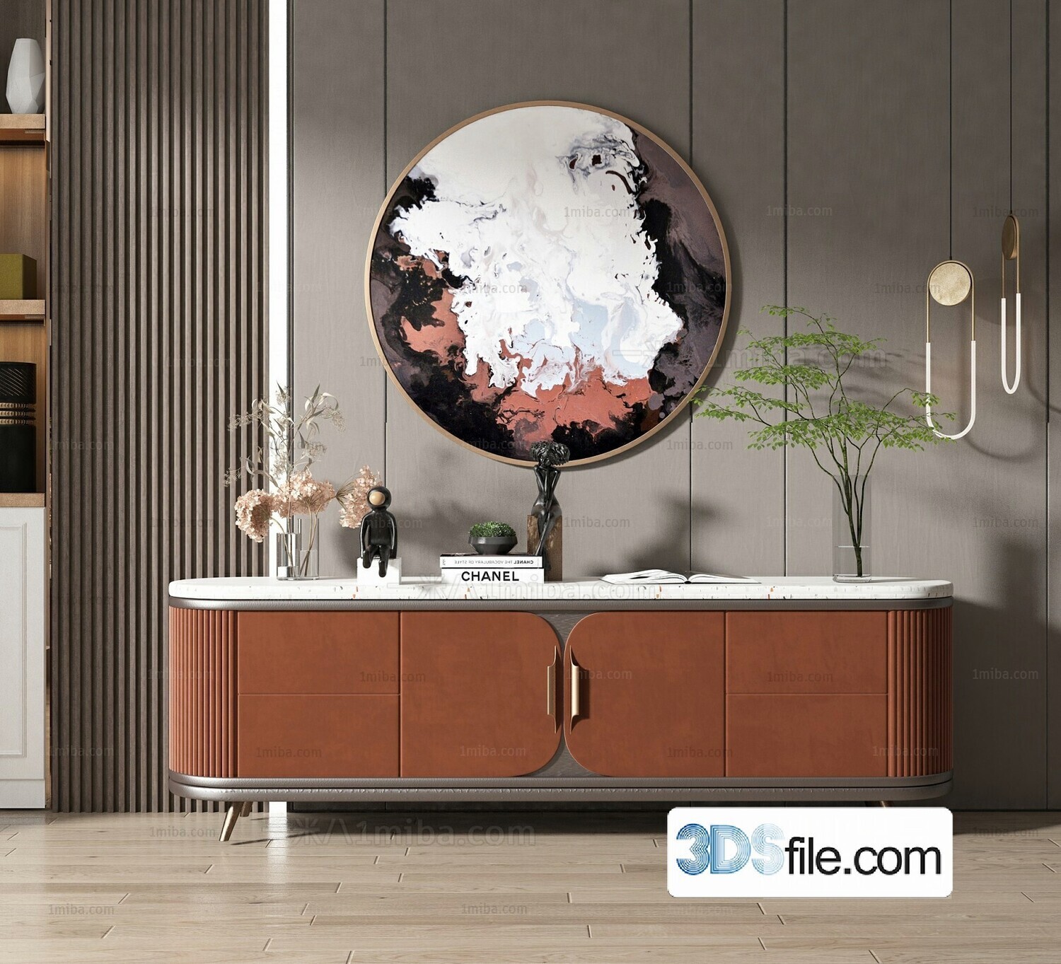 91 TV Cabinet 3d Models Vol.11-Vray