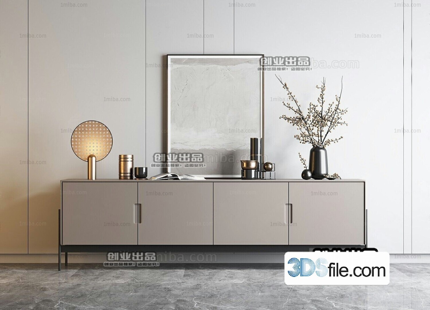 91 TV Cabinet 3d Models Vol.11-Vray