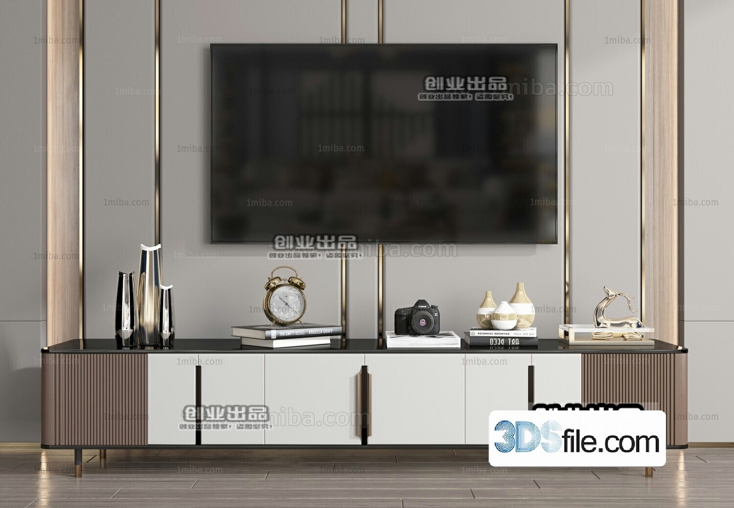 91 TV Cabinet 3d Models Vol.11-Vray