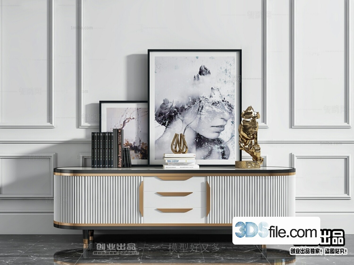 91 TV Cabinet 3d Models Vol.11-Vray