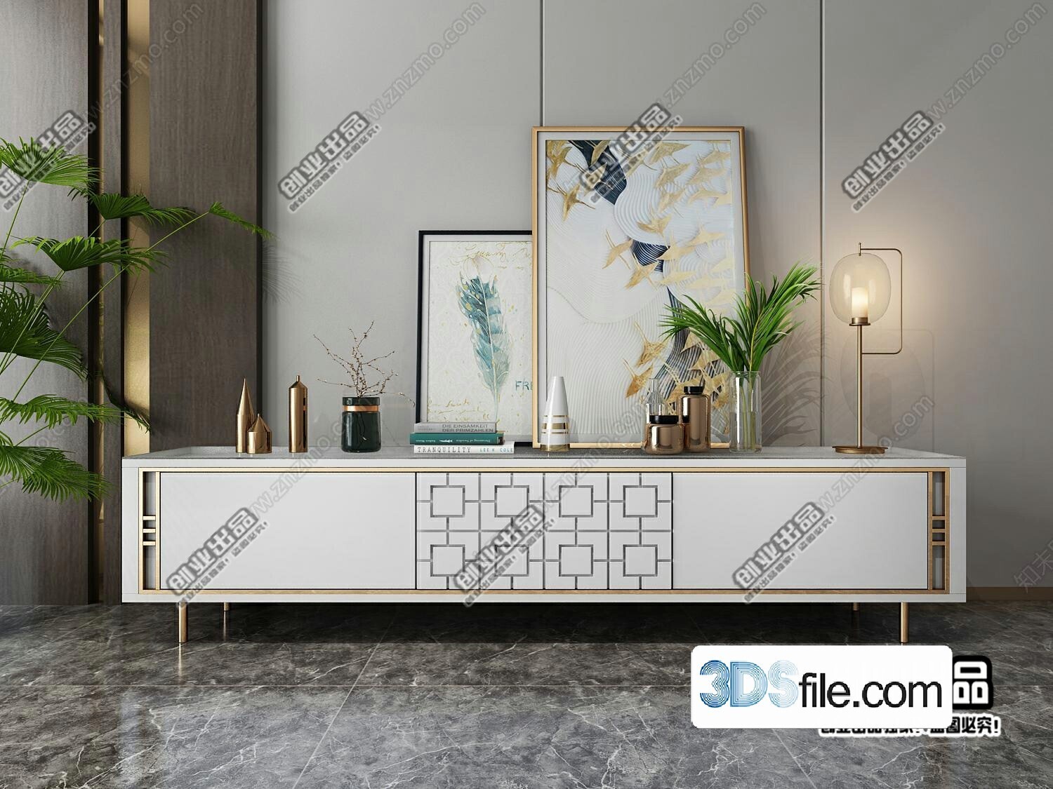 91 TV Cabinet 3d Models Vol.11-Vray