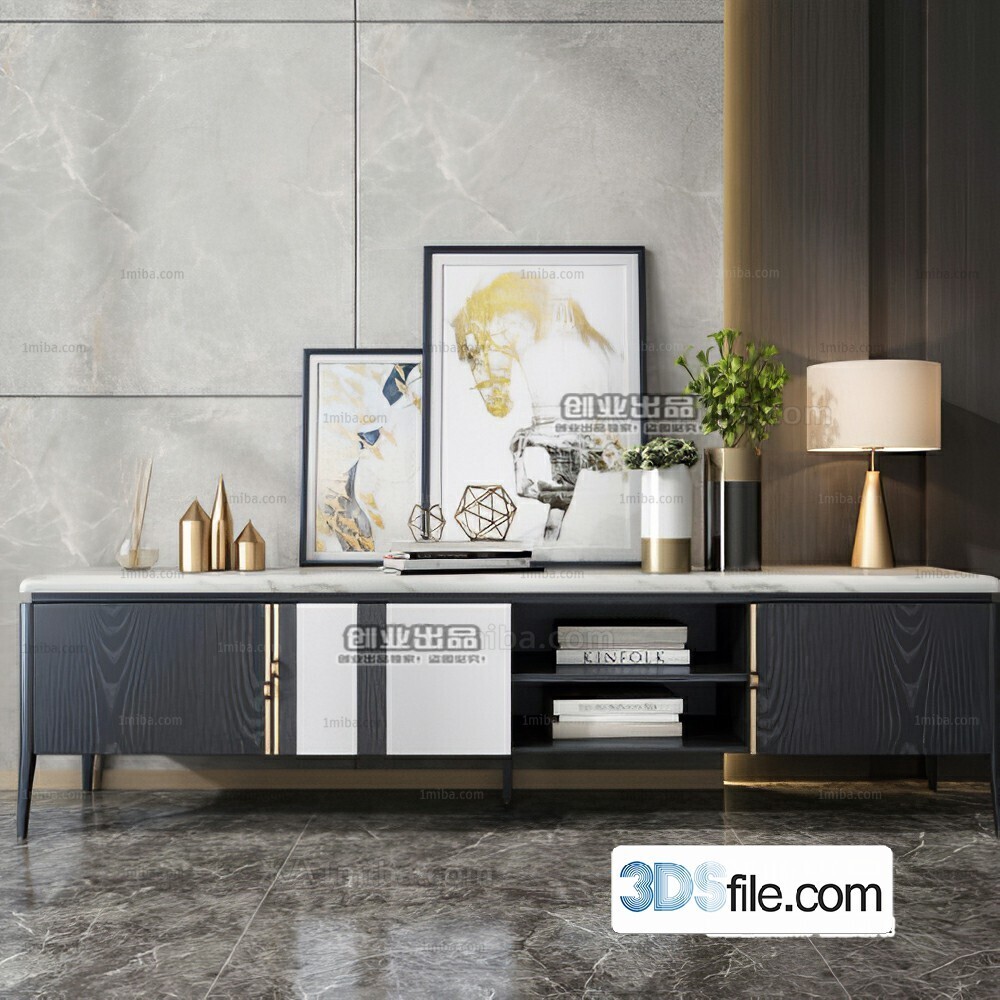 91 TV Cabinet 3d Models Vol.11-Vray