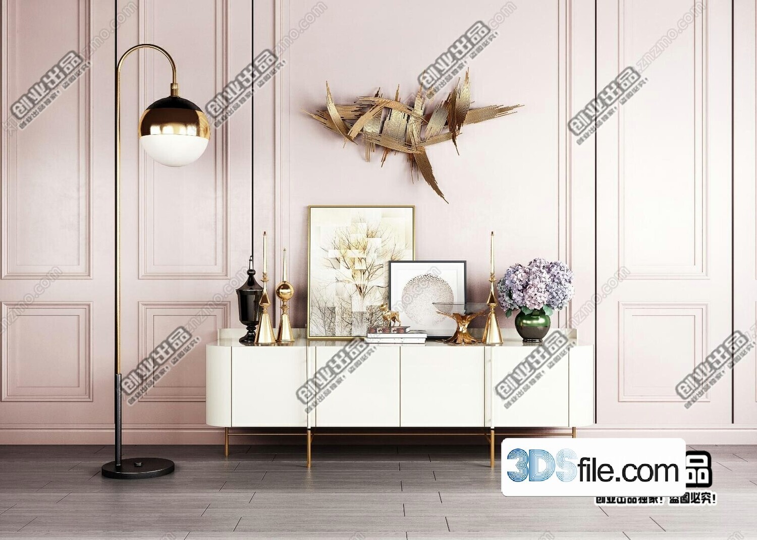 91 TV Cabinet 3d Models Vol.11-Vray
