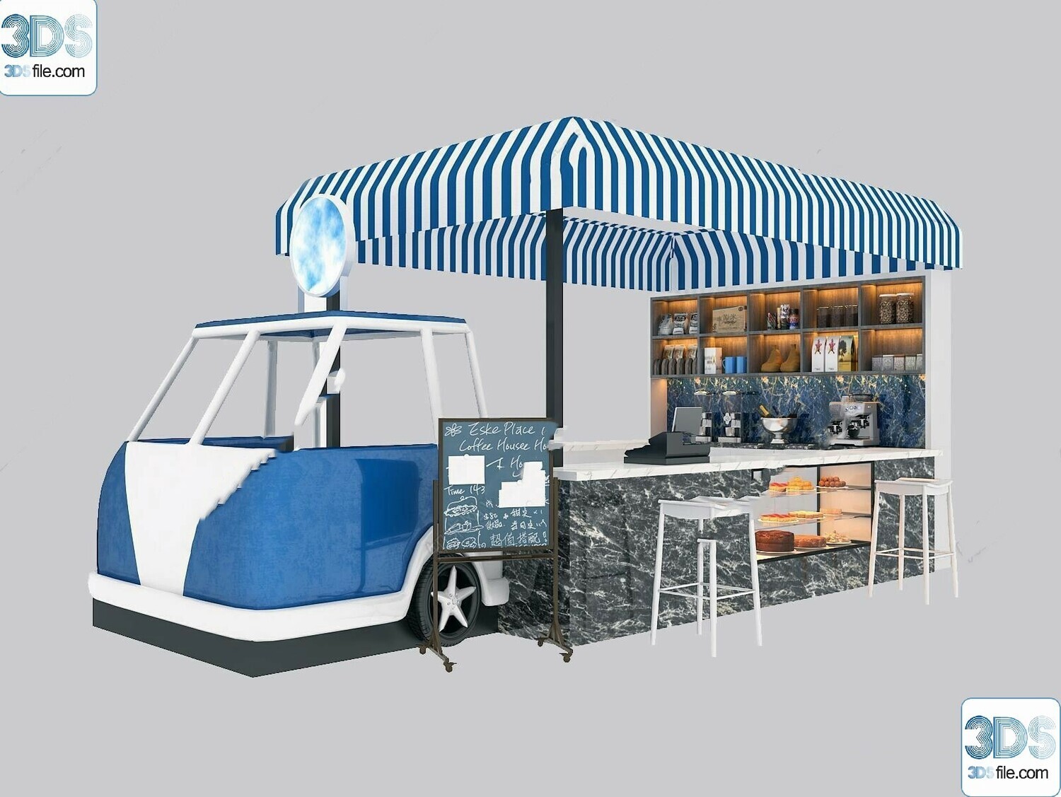 30 Fast Food Car 3d Models Vol.01