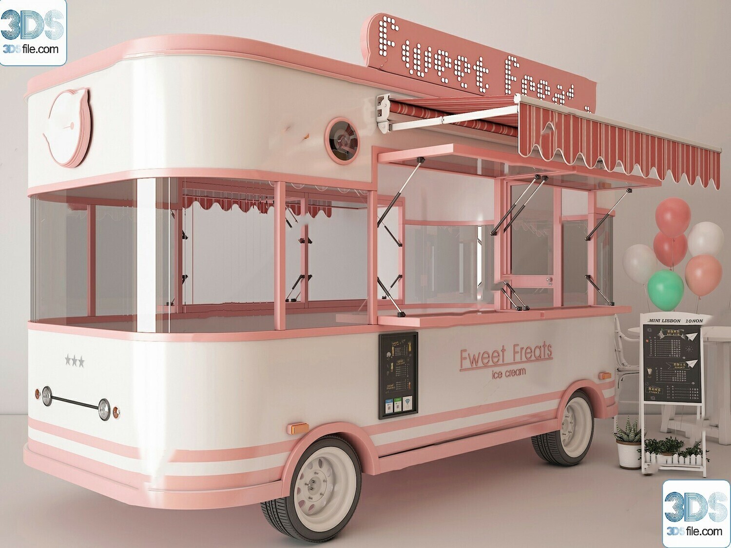 30 Fast Food Car 3d Models Vol.01
