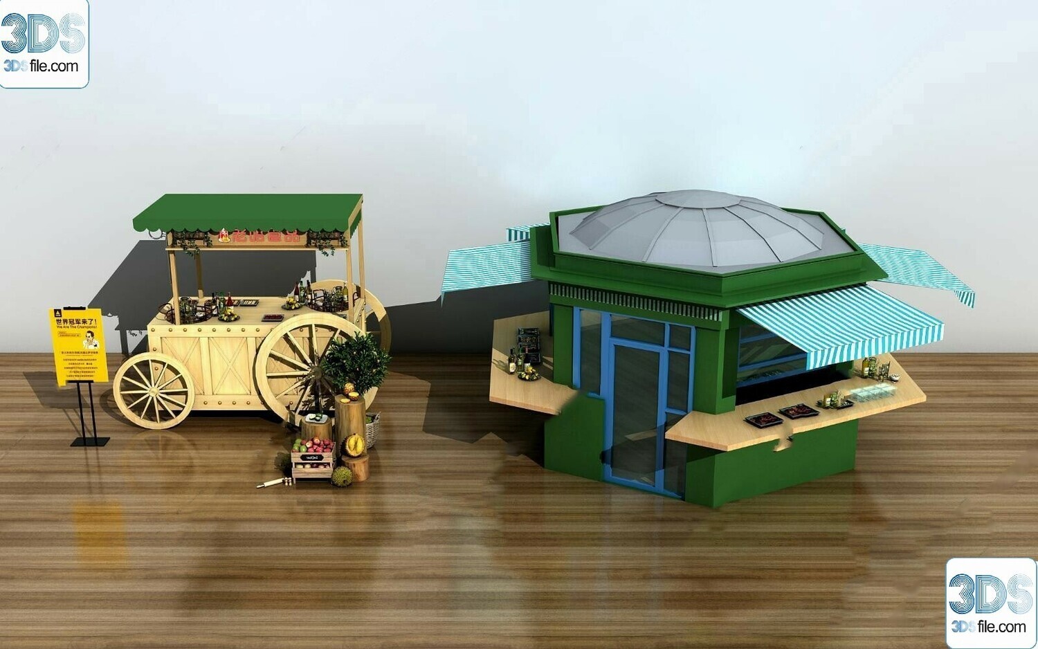 30 Fast Food Car 3d Models Vol.01