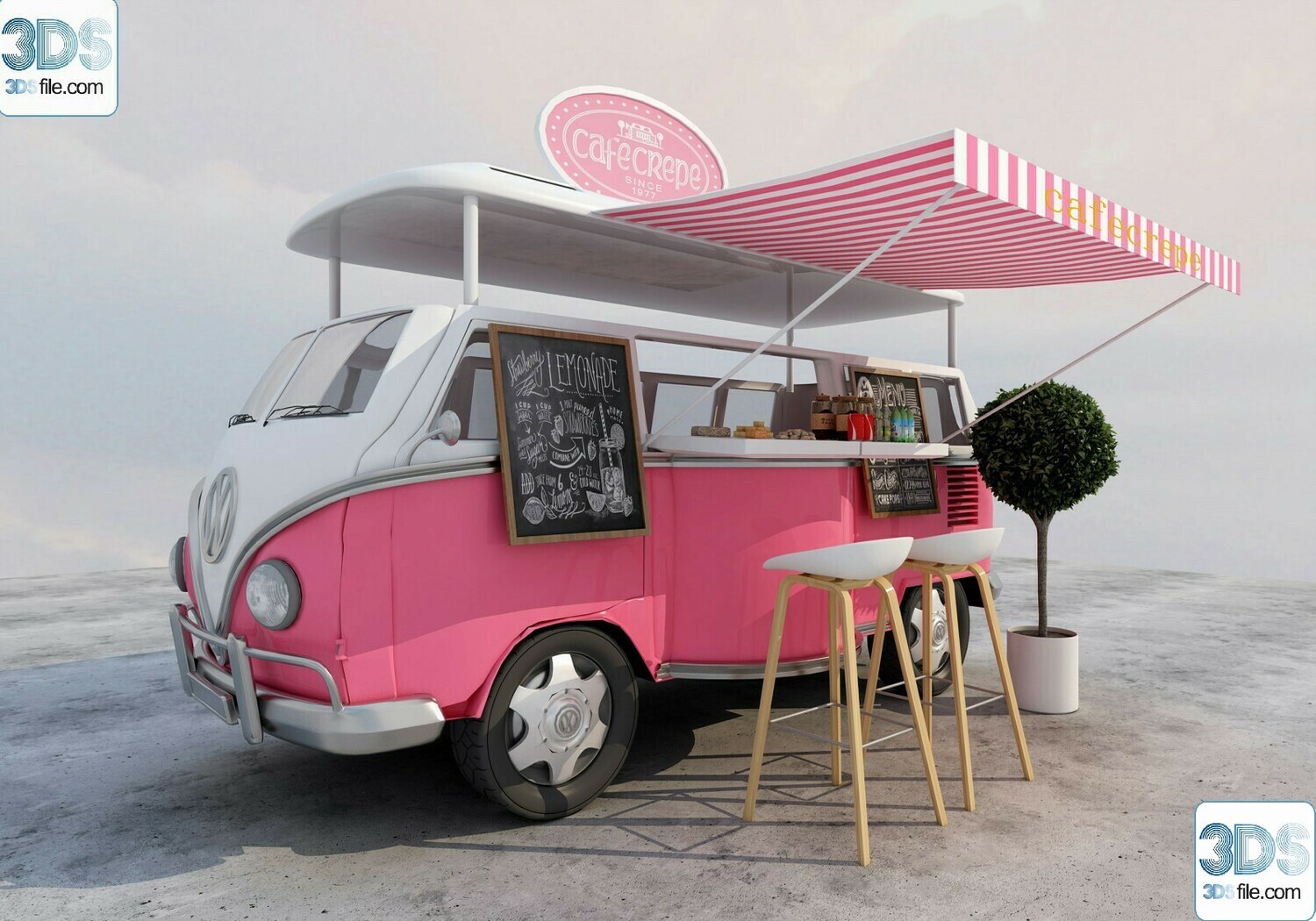 30 Fast Food Car 3d Models Vol.01