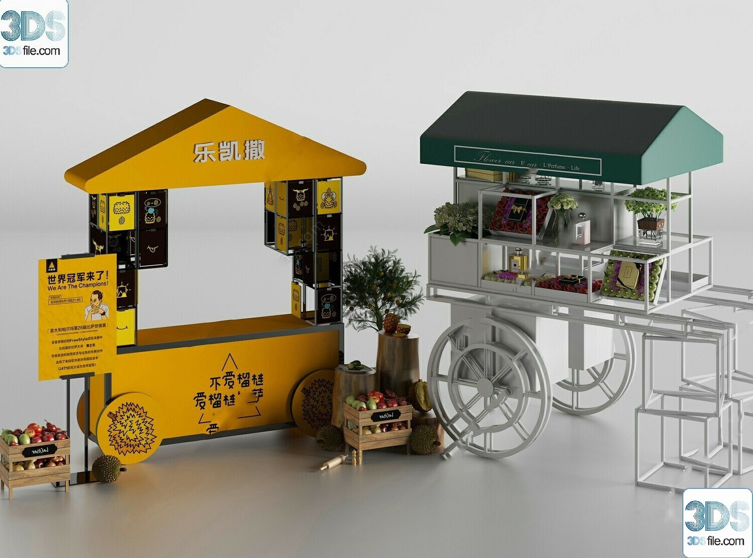 30 Fast Food Car 3d Models Vol.01
