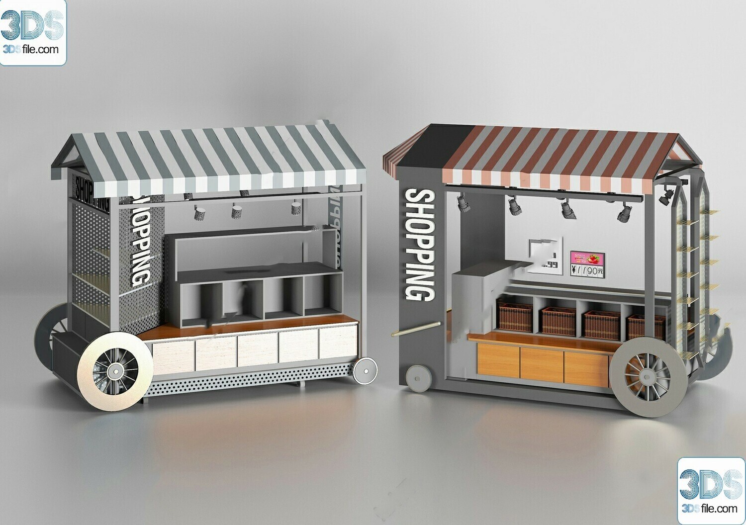 30 Fast Food Car 3d Models Vol.01