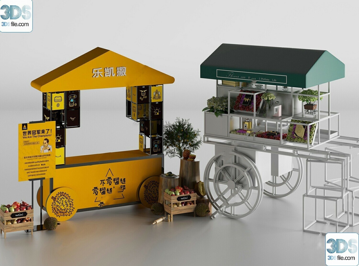 30 Fast Food Car 3d Models Vol.01
