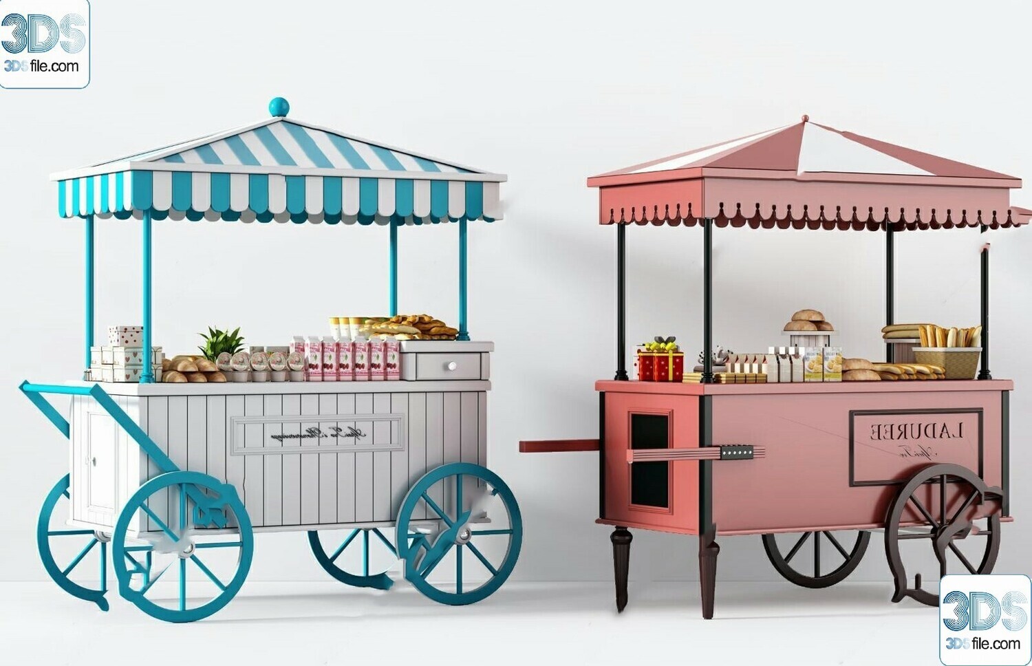 30 Fast Food Car 3d Models Vol.01