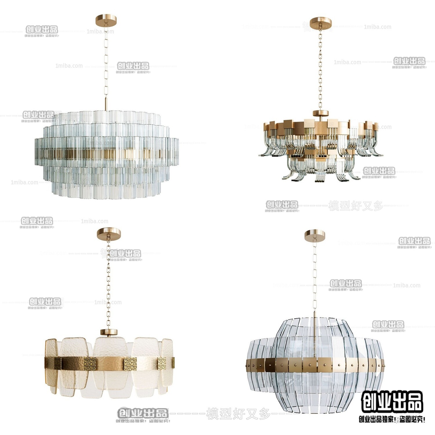 41 Celling lamp 3d models Vol.06