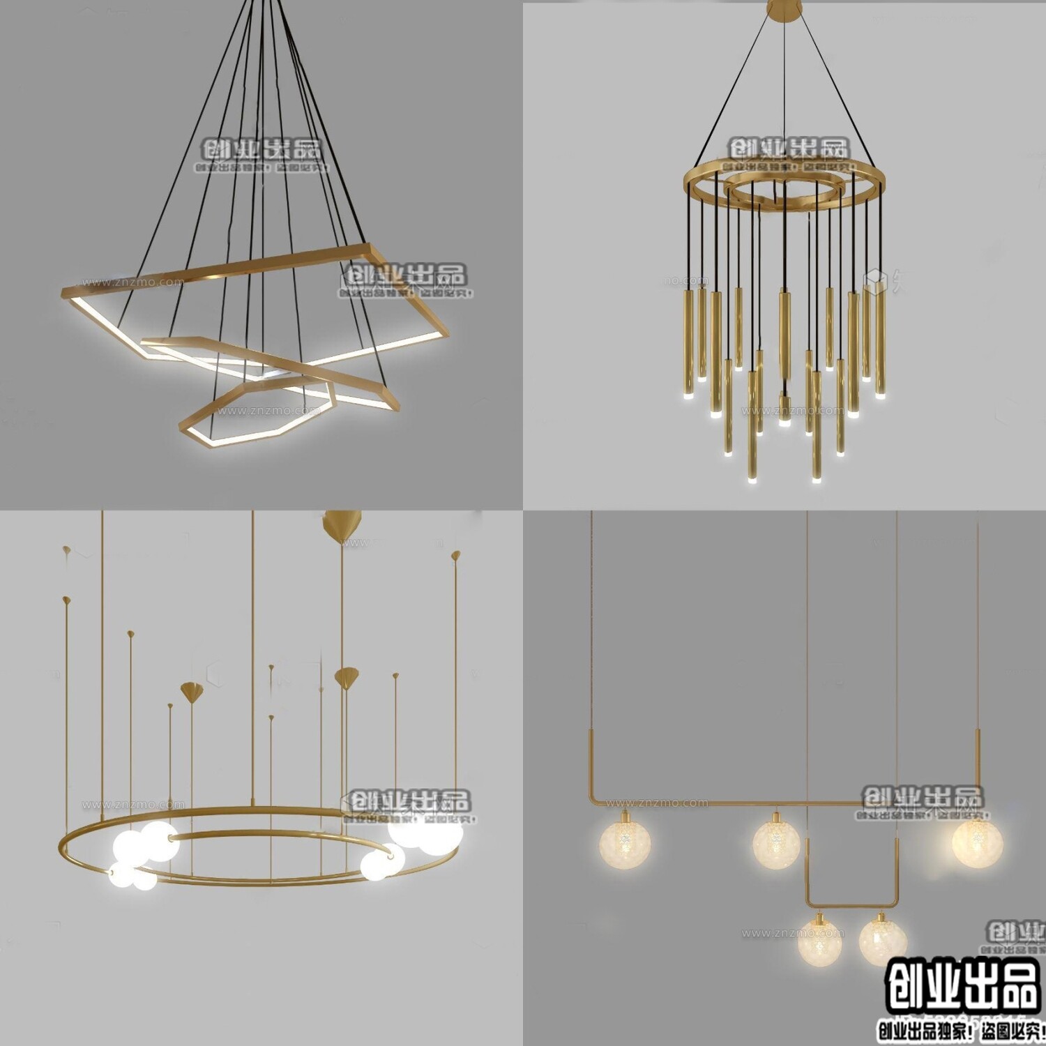 41 Celling lamp 3d models Vol.06