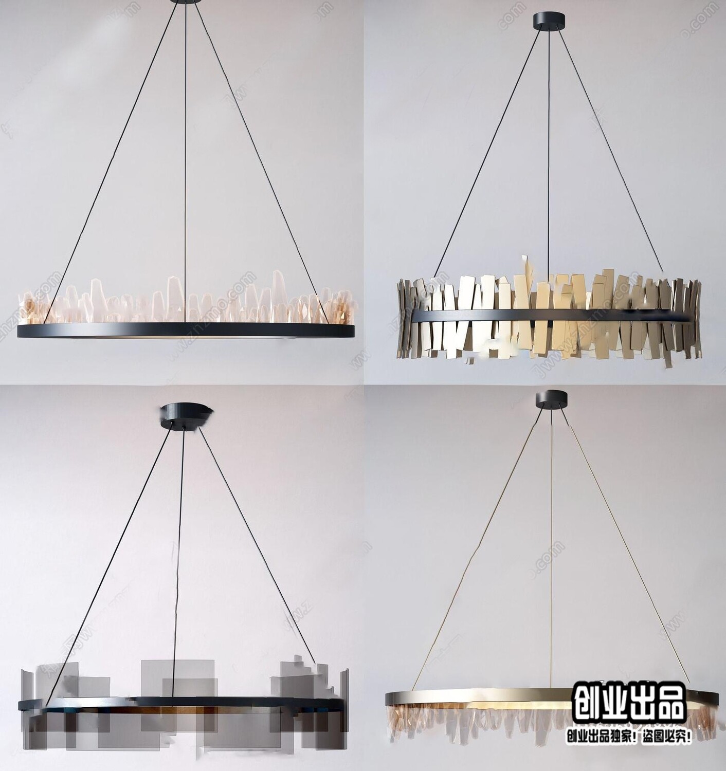 41 Celling lamp 3d models Vol.06