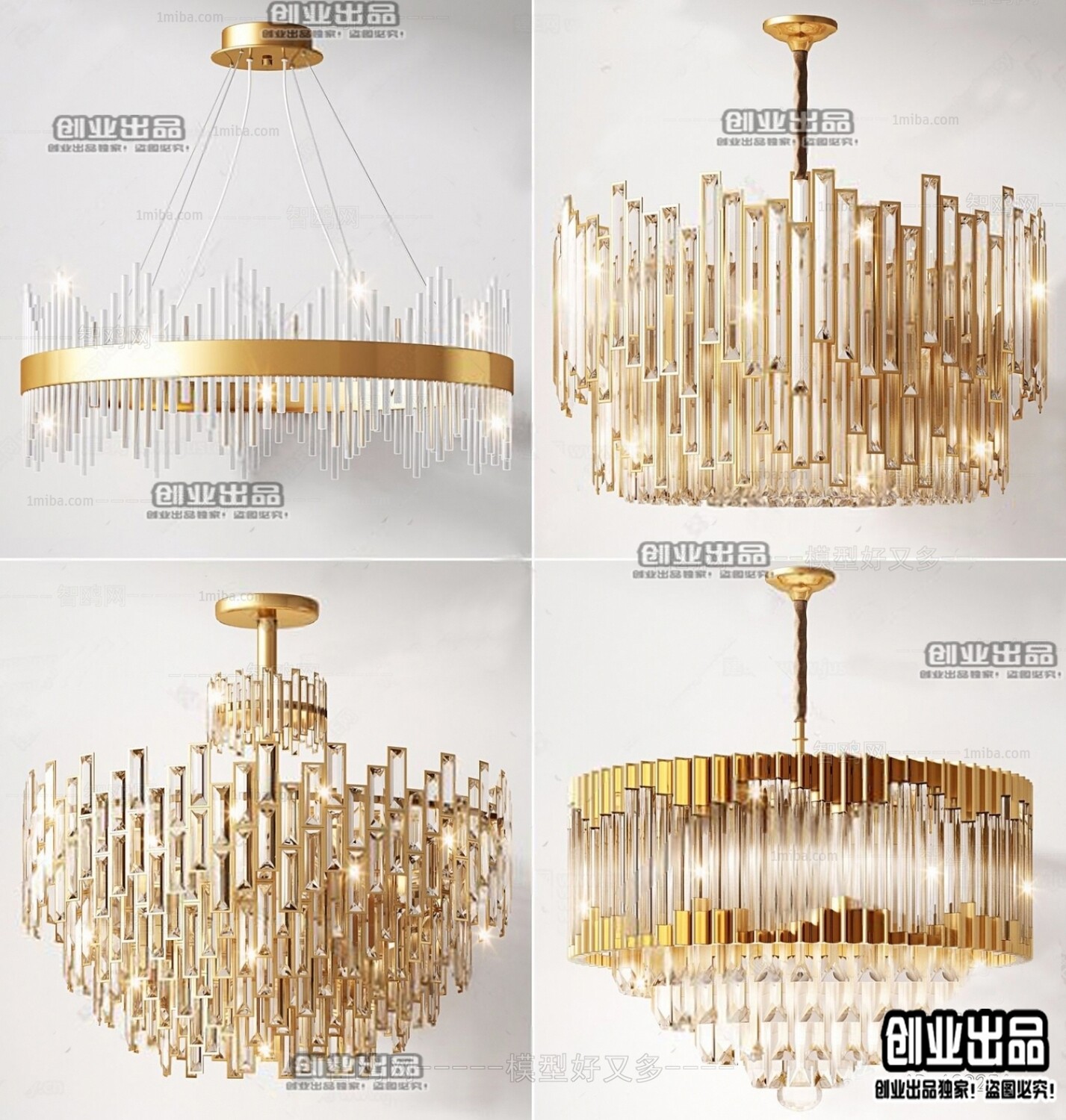 41 Celling lamp 3d models Vol.06