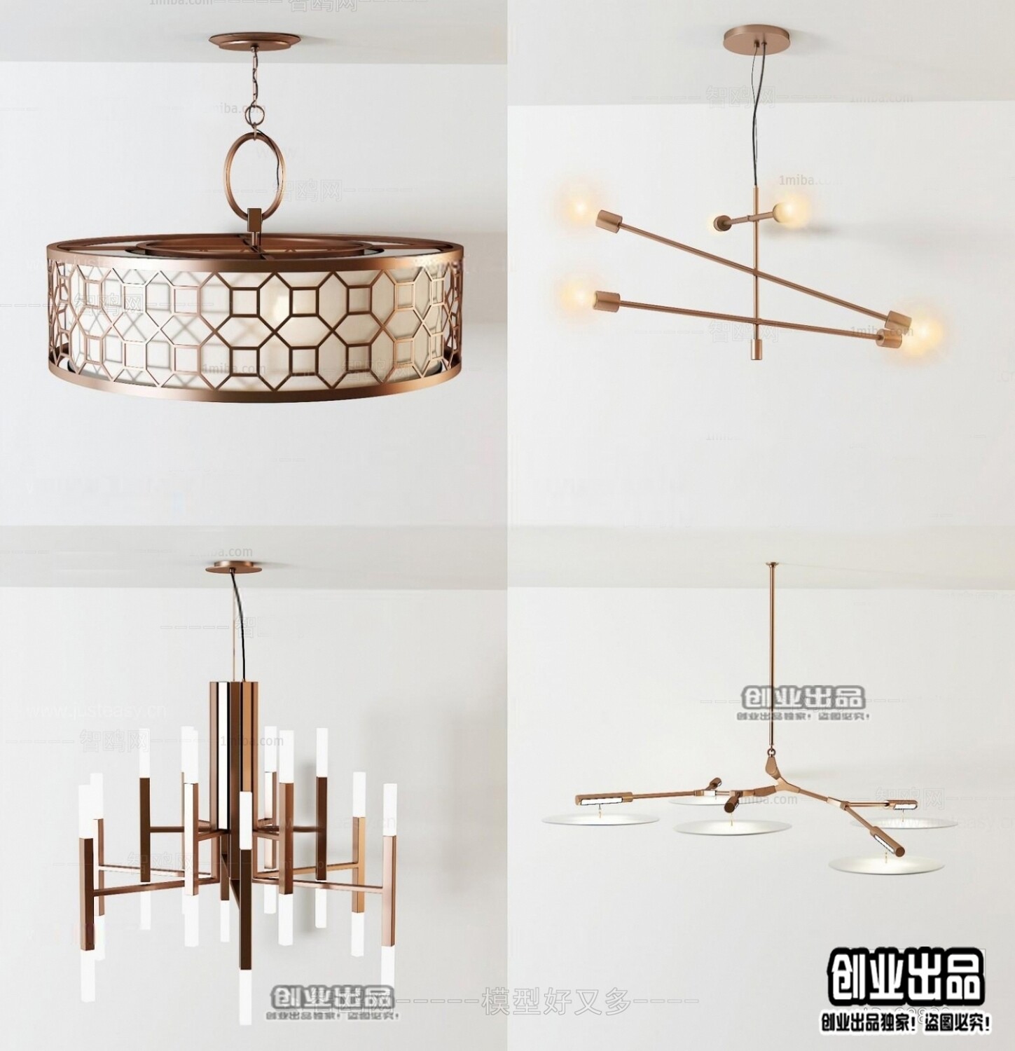 41 Celling lamp 3d models Vol.06
