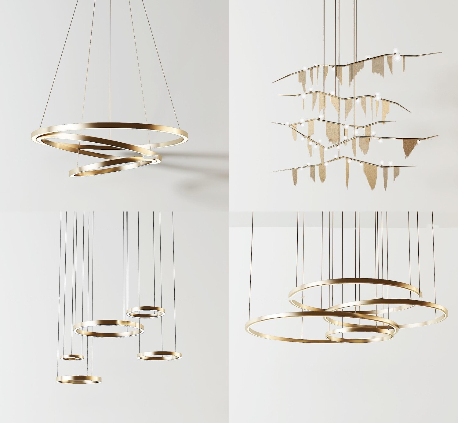 41 Celling lamp 3d models Vol.06