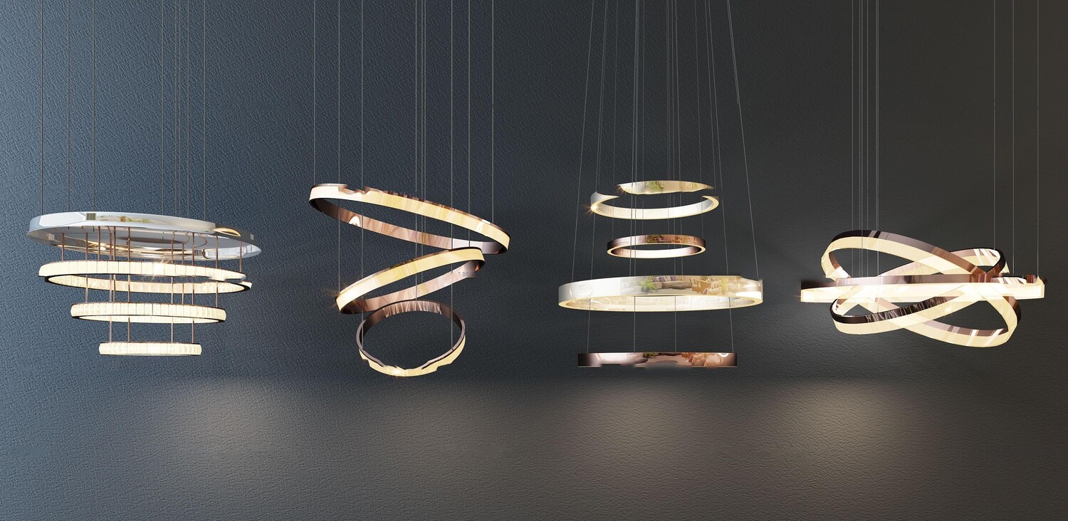 41 Celling lamp 3d models Vol.06