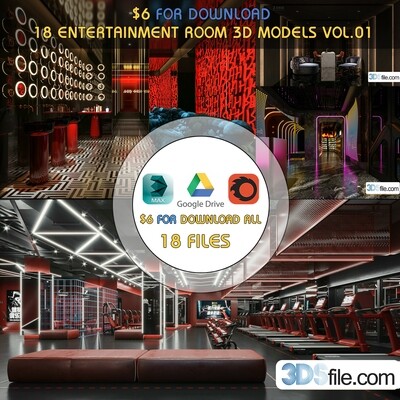 18 Entertainment Room 3d Models Vol.01-Co.ro.na