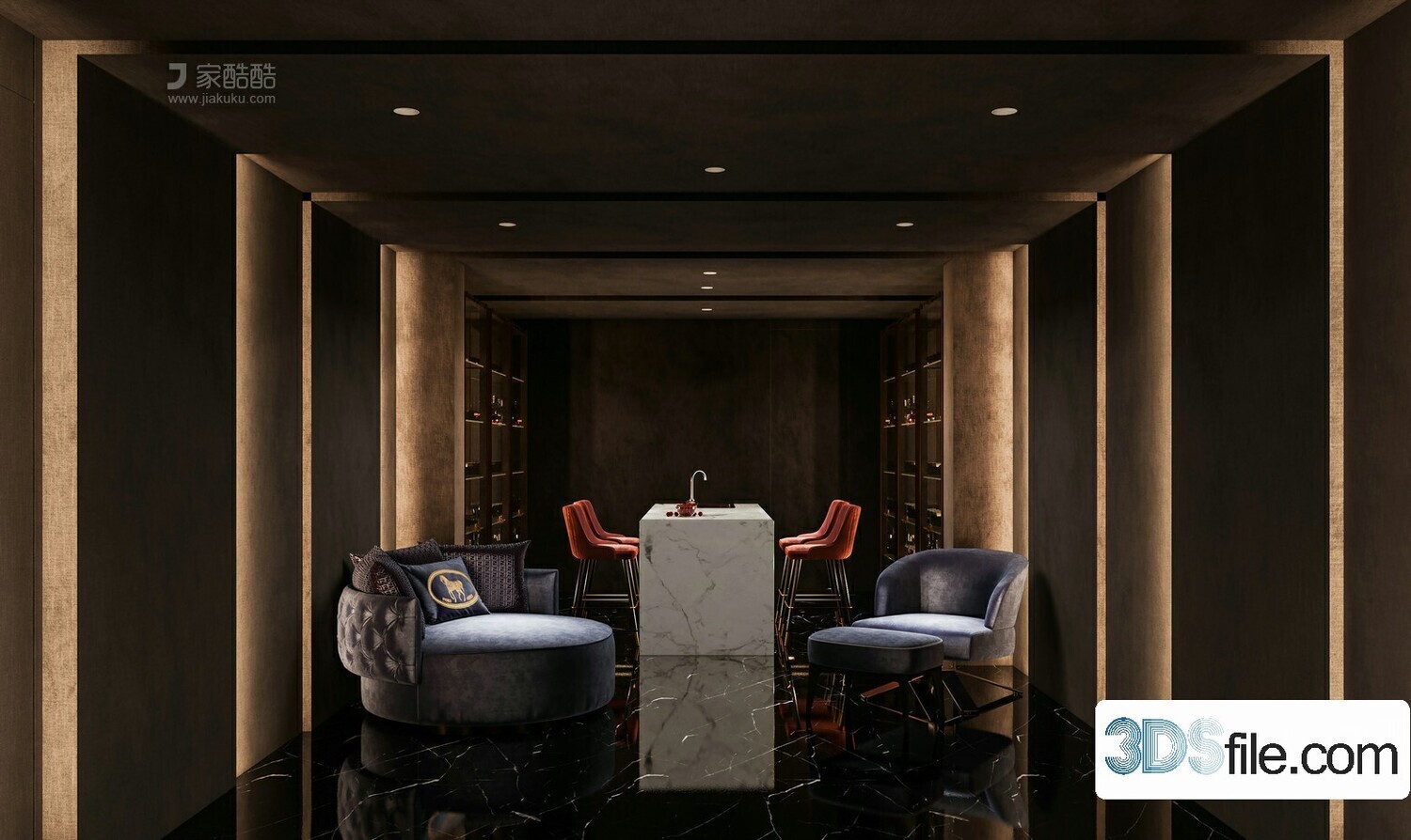 18 Entertainment Room 3d Models Vol.01-Co.ro.na