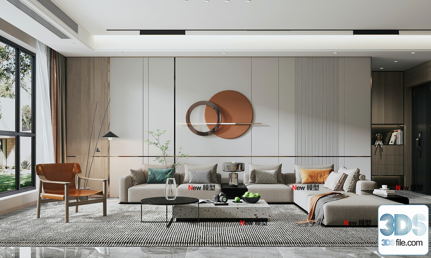 20 Living Room 3d Models Vol.24-Vray