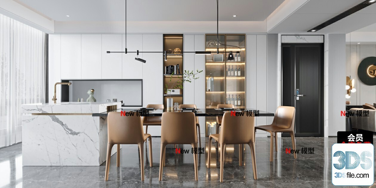 20 Living Room 3d Models Vol.24-Vray