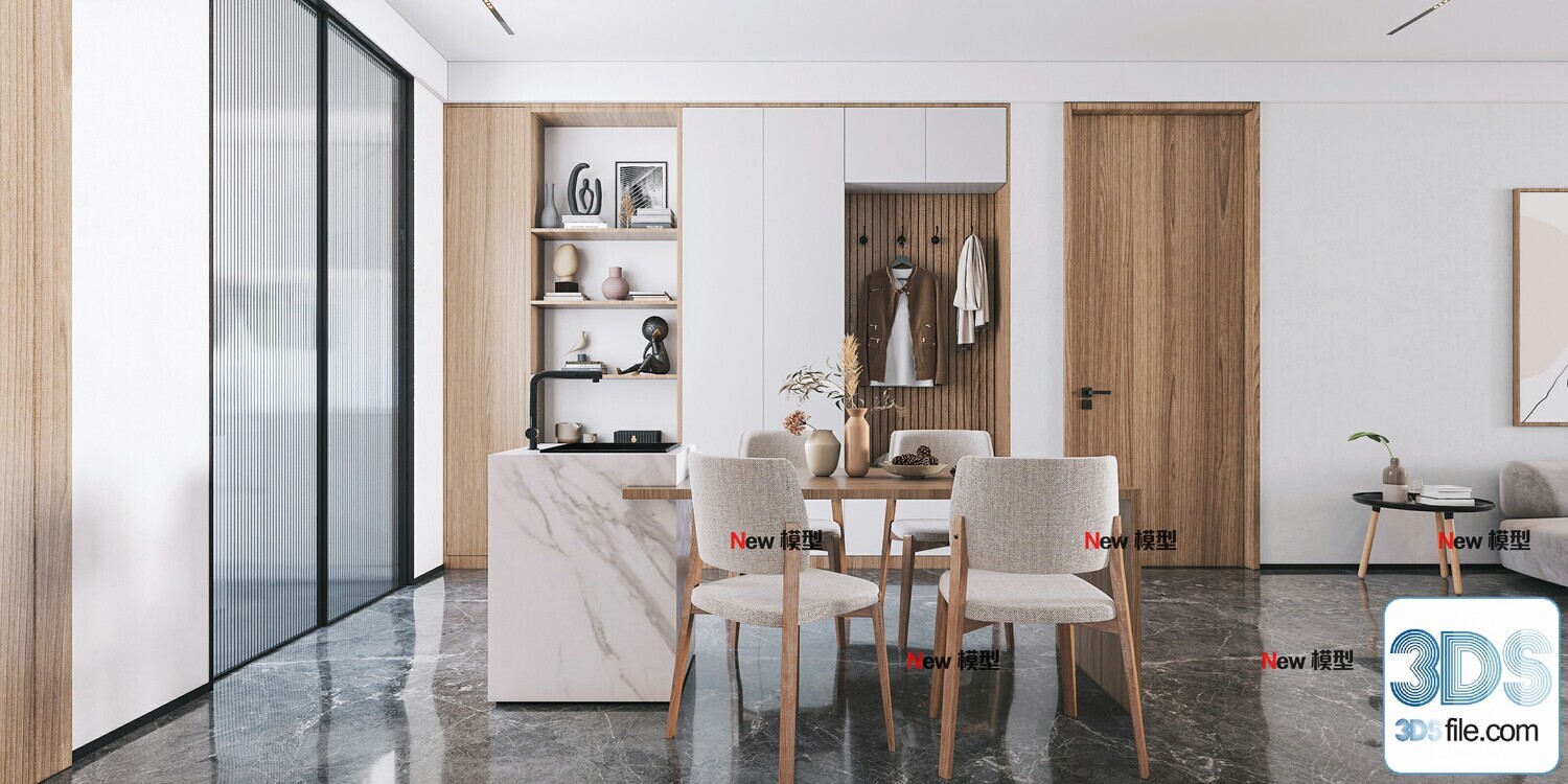 20 Living Room 3d Models Vol.24-Vray