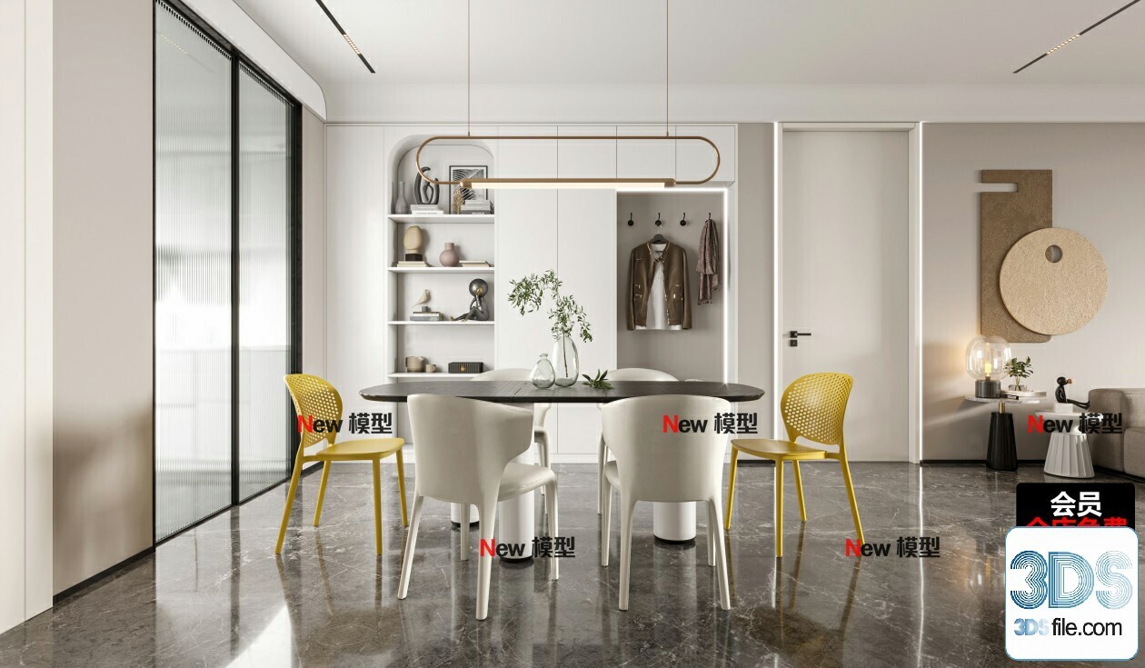 20 Living Room 3d Models Vol.24-Vray