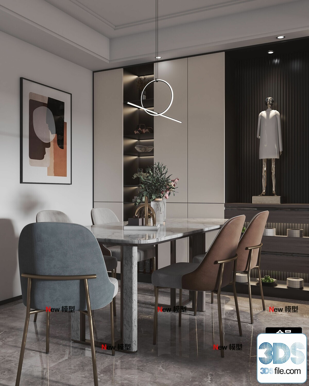 20 Living Room 3d Models Vol.24-Vray