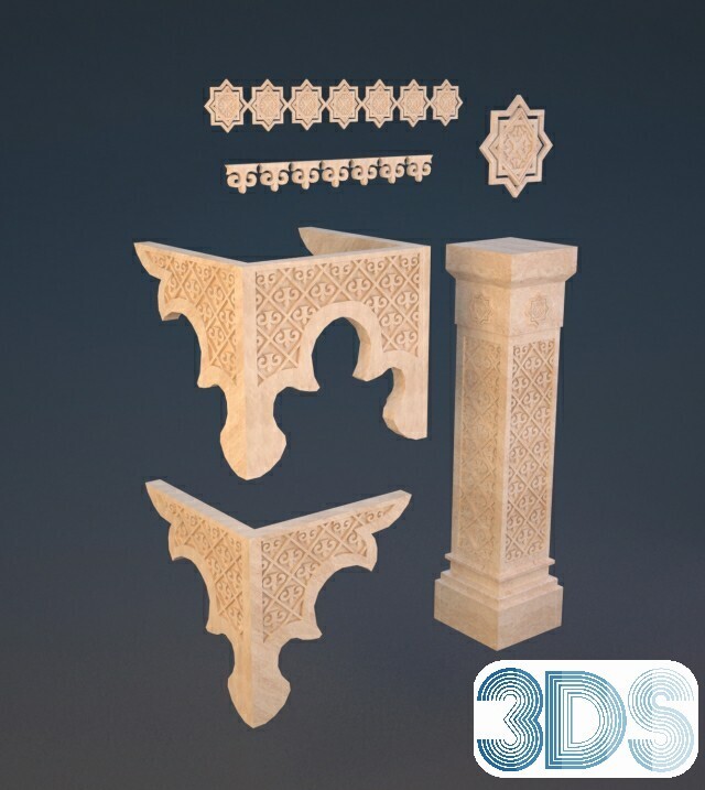153 Arabic Style 3d Models - Vray