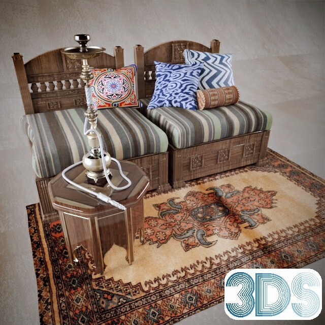 153 Arabic Style 3d Models - Vray