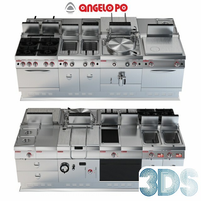 47 Kitchen Equipment 3d Models Vol.01