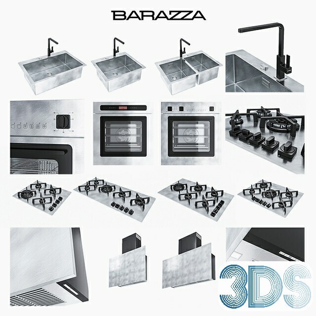47 Kitchen Equipment 3d Models Vol.01