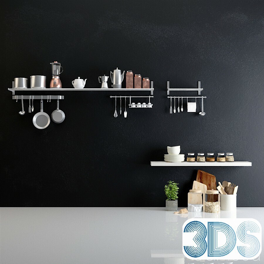 47 Kitchen Equipment 3d Models Vol.01