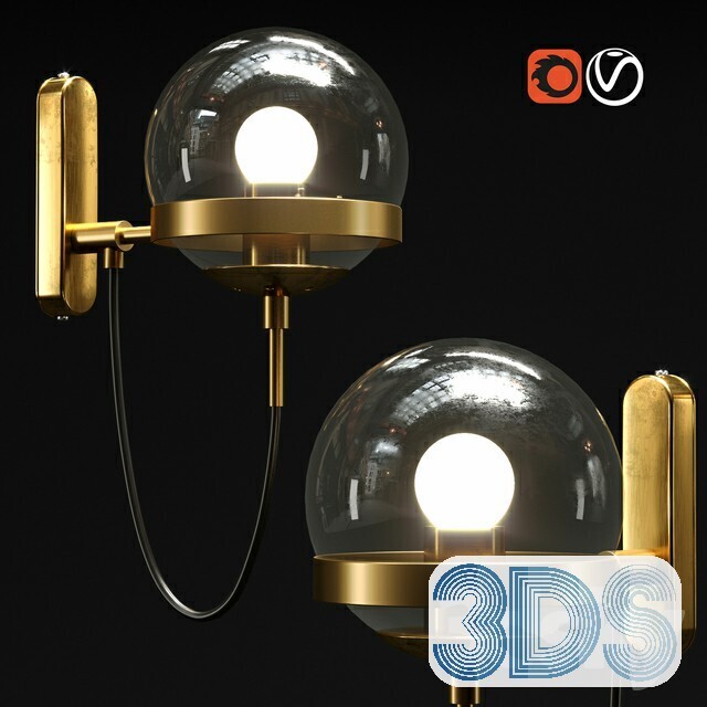 68 Wall Lamp 3d Models Vol.03