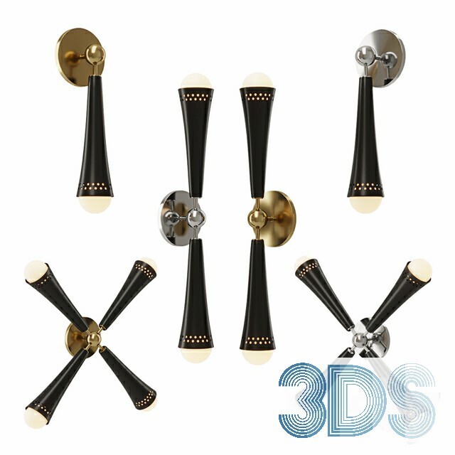 68 Wall Lamp 3d Models Vol.03