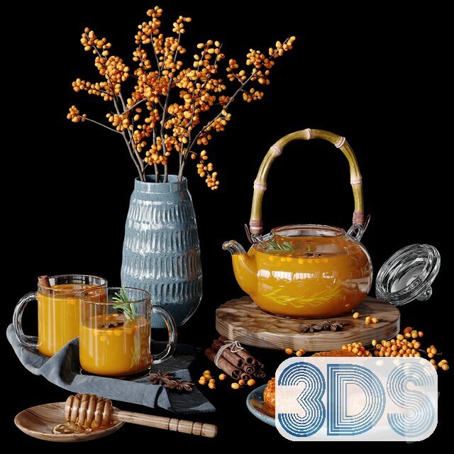 34 Tableware Decorations 3d Models Vol.01