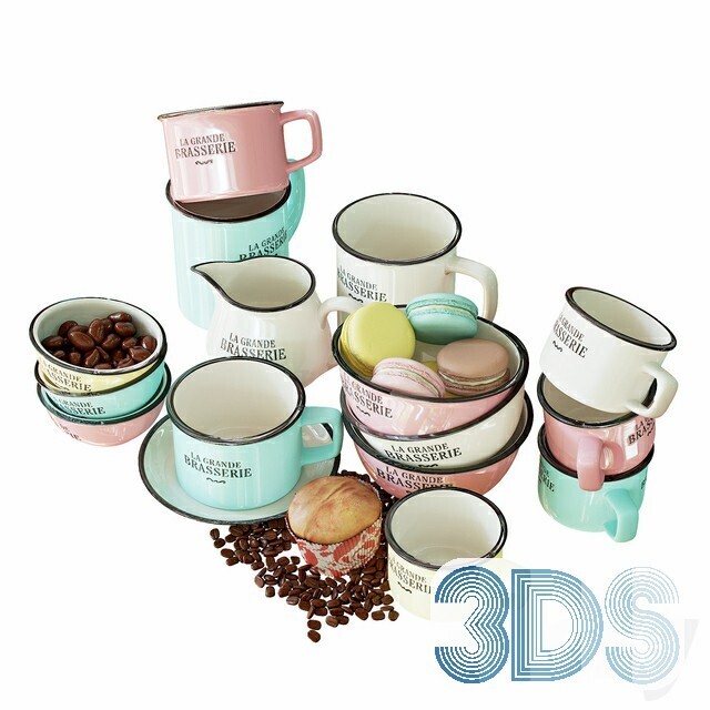 34 Tableware Decorations 3d Models Vol.01