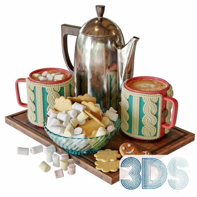 34 Tableware Decorations 3d Models Vol.01