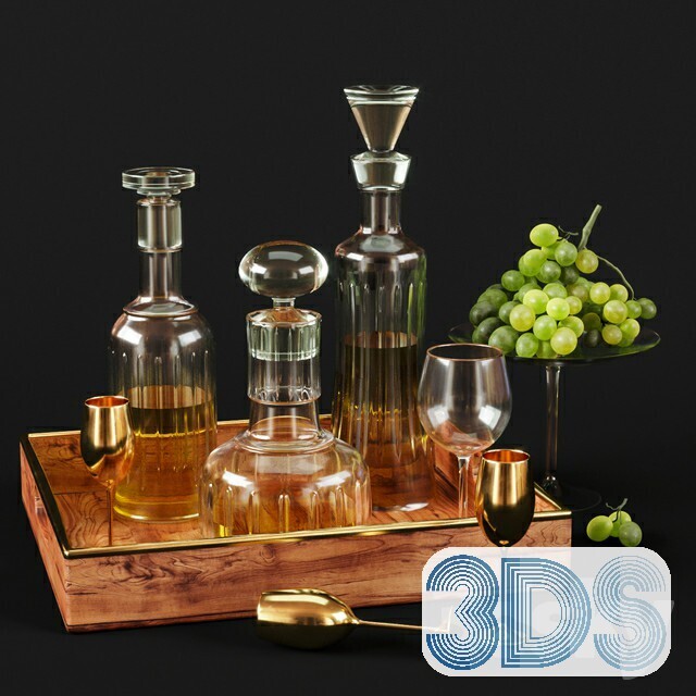34 Tableware Decorations 3d Models Vol.01