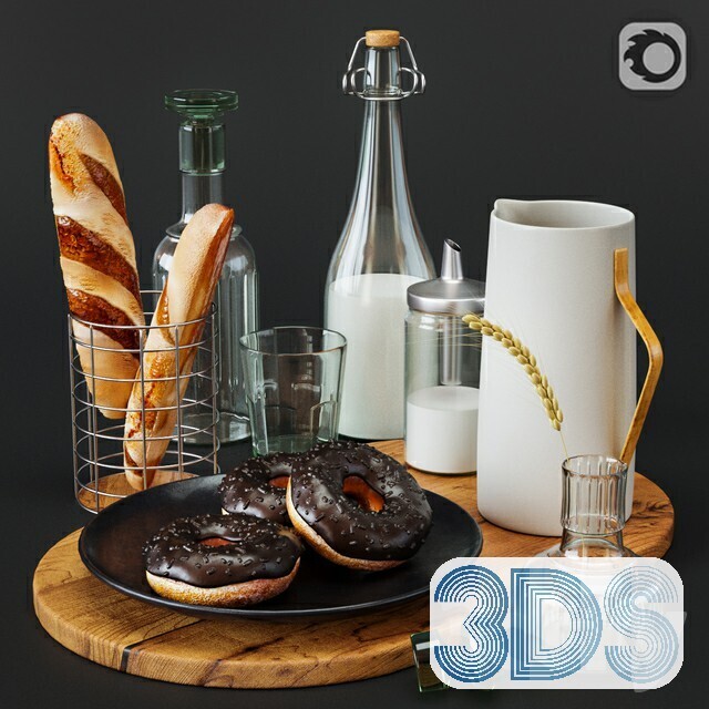 34 Tableware Decorations 3d Models Vol.01