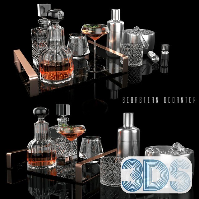 34 Tableware Decorations 3d Models Vol.01