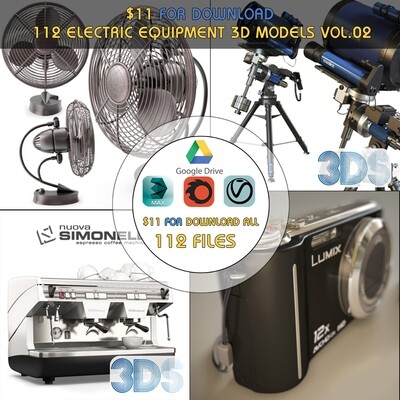 112 Electric Equipment 3d Models Vol.02