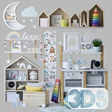110 Kids Toys 3d Models Vol.01