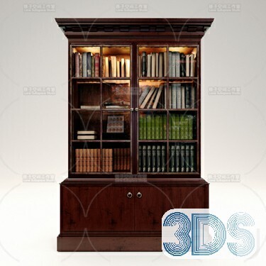 76 Bookcase 3d Models Vol.01
